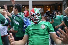 Public Viewing Fußball WM Deutschland - Mexiko am Nockherberg in München 2018