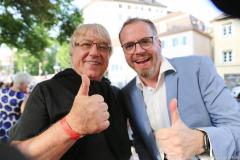 Klaus Ammann und Mario Wagenhuber (re.), Uraufführung Roy - eine Legende geht zu Ende in den Museum Lichtspiele in München 2023
