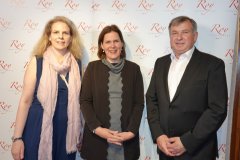 Christine Stiftl, Verena Dietl, Lorenz Stiftl (von li. nach re.), Eröffnung Roy im Alten Hackerhaus in München 2022