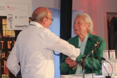 Dr. Hans-Georg-Küppers und Ingo Maurer (re.), Schwabinger Kunsttpreis im Casino der Stadtsparkasse München Ungererstraße 2019
