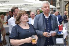 Petra und Dieter Reiter, Sommerfest der Innenstadtwirte im Rathaus Prunkhof in München 2023