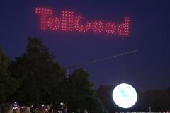 Drohnen Show am Sommer Tollwood im Olympiapark in München 2023