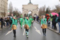 St. Patricks Day auf der Leopoldstraße und am Odeonsplatz in München 2023