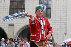 Reifenschwung  Stefan Schiedermeier, Stadtgründungsfest am Marienplatz in München 2019