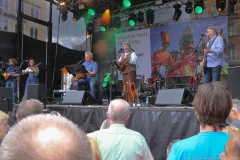 Paul Daly Band und Dieter Reiter  (Mitte), Stadtgründungsfest am Marienplatz in München 2019