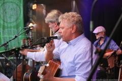 Paul Daly Band mit Dieter Reiter neben St. Michael am Stadtgründungsfest in München 2018