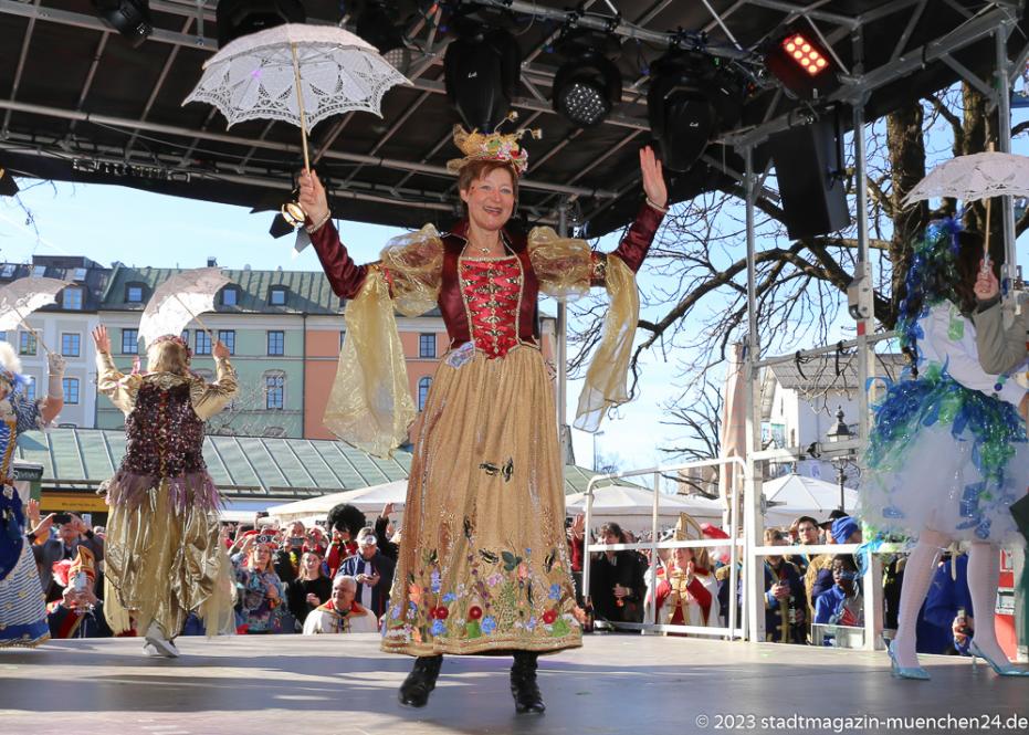 Petra Kager, Tanz der Marktweiber am Viktualienmarkt in München 2023