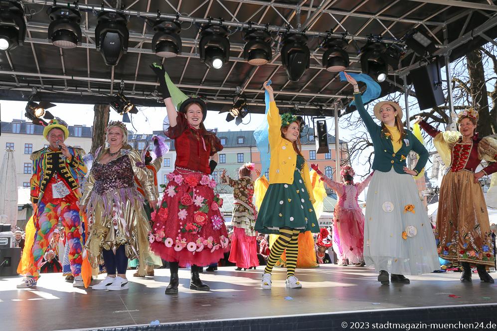 Tanz der Marktweiber am Viktualienmarkt in München 2023