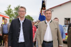 Markus Blume und Dr. Markus Söder (re.), CSU Veranstaltung auf der Truderinger Festwoche 2022
