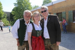 Antje Schneider (Mitte) und Dr. Karl Ibscher (re.), Eröffnung Truderinger Festwoche an der Festwiese in München-Trudering 2019