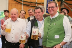 Helmut Schmid, Franz Risch, Bernhard Klier (von li. nach re.), Eröffnung Truderinger Festwoche an der Festwiese in München-Trudering 2019