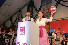 Lars Klingbeil und Claudia Tausend, Truderinger Festwoche SPD Veranstaltung 2022