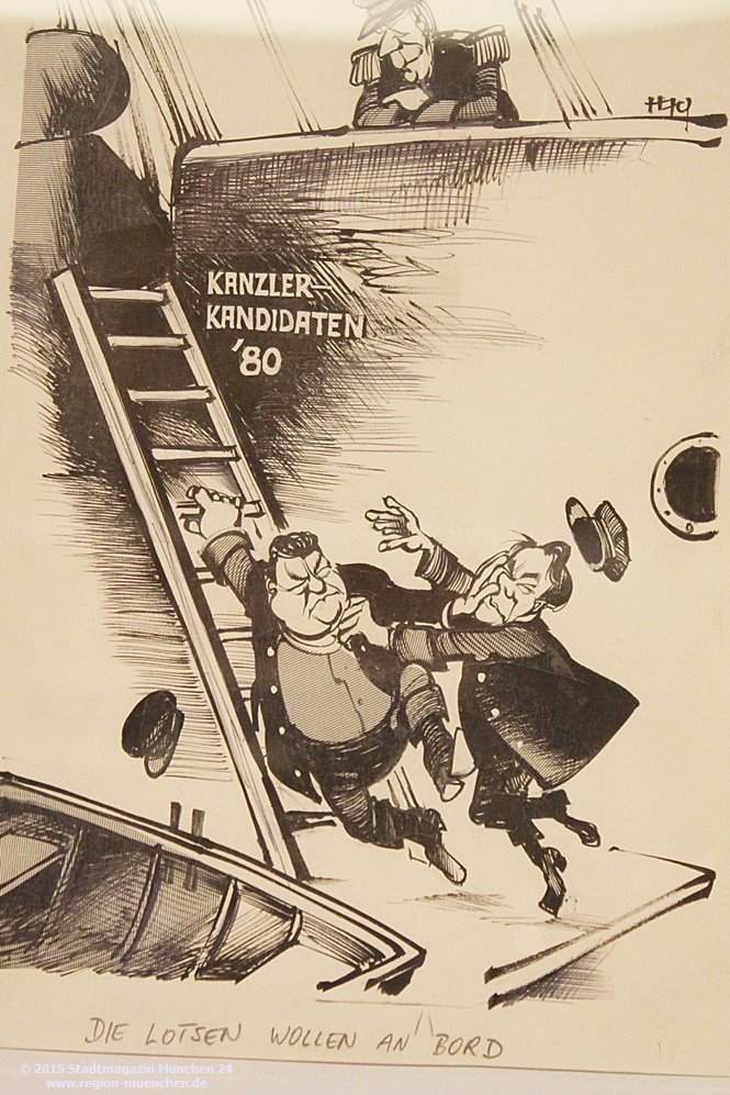 Karikaturen Franz Josef Strauß