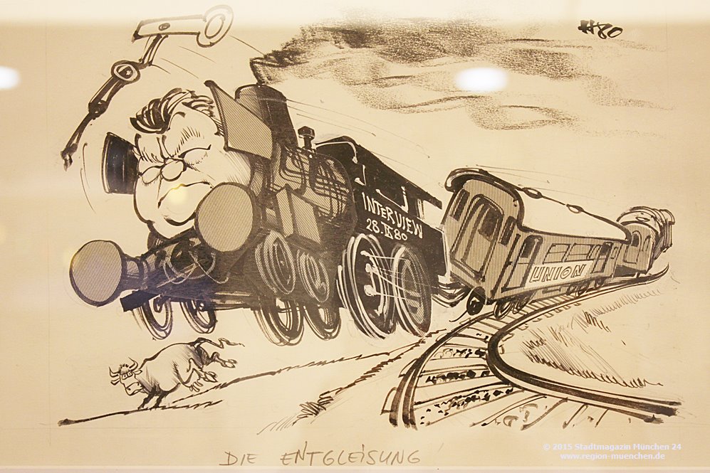 Karikaturen Franz Josef Strauß