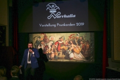 Vorstellung Narrhalla Prunkorden am Band 2019 im Marionettentheater in München