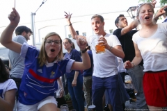 Public Viewing  WM Finale Frankreich - Kroatien am Nockherberg in München 2018