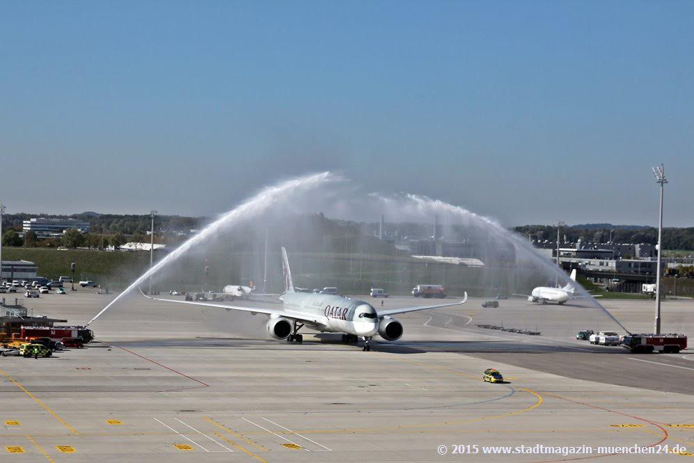 A350 XWB Qatar Airways Flughafen München