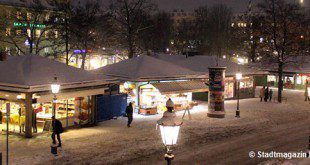Viktualienmarkt München Nacht Winter 660