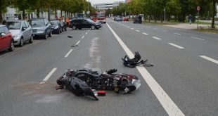 Motorradunfall in Riem Quelle Foto Polizei München