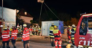 Wildbiesler fällt in Baugrube - Feuerwehr muss ihn bergen Quelle Foto Berufsfeuerwehr München