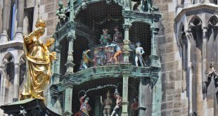 Glockenspiel mit Mariensäule Rathaus München