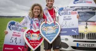 Sebastian Hallmann und Bianca Meyer gewinnen den Wings for Life World Run in Munich, Germany Copyright Foto Flo Hagena, Wings for Life World Run