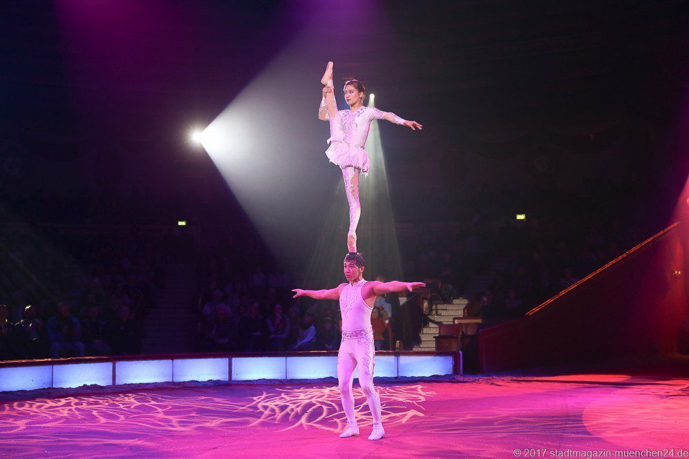 Schwanensee Ballett auf dem Kopf Februar Premiere Circus Krone 2018