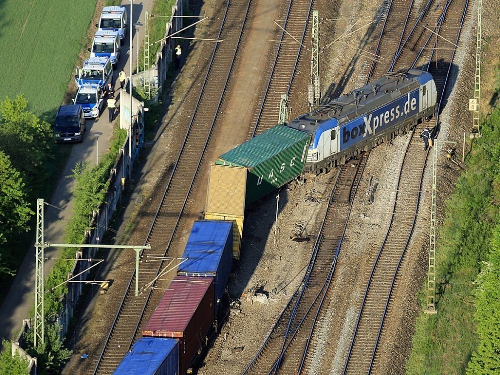 Güterzug in München-Riem entgleist Quelle Foto Bundespolizei