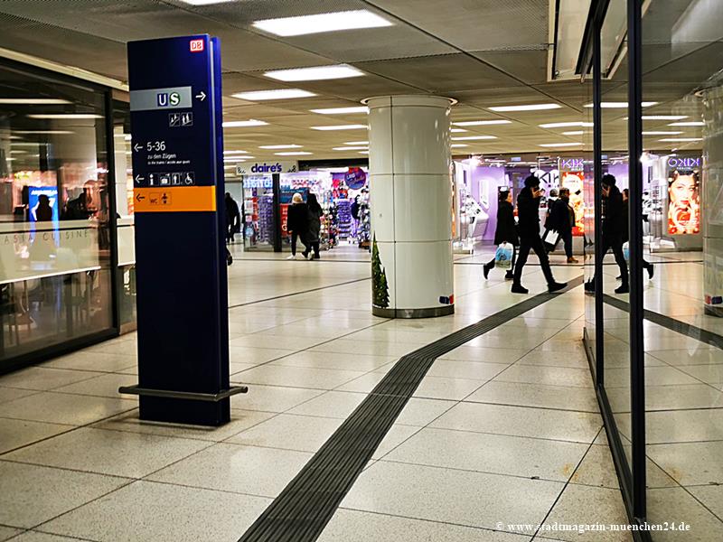 Tatort Messerangriff auf Polizisten Hauptbahnhof München Zwischengeschoss