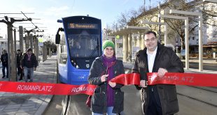 Tram Station Romanplatz in München wiedereröffnet