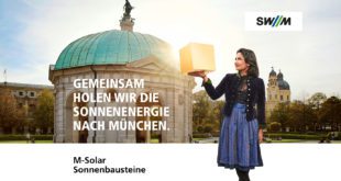 Plakat Sonnenbausteine SWM München