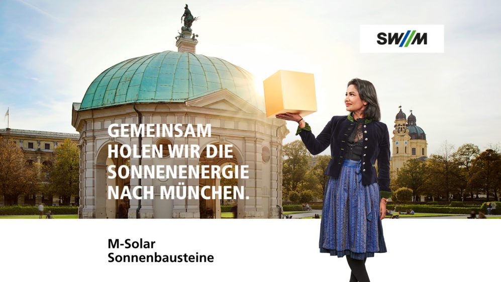 Plakat Sonnenbausteine SWM München