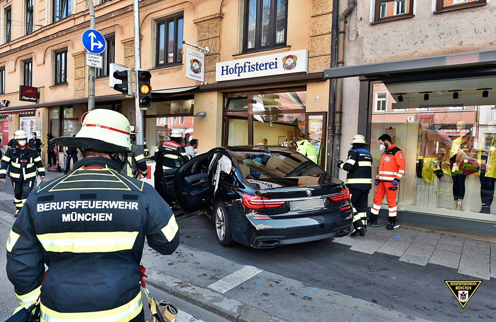 Verkehrsunfall in der Zweibrückenstraße München 