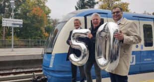 50 Jahre U-Bahn München - C2-Züge im Retrolook