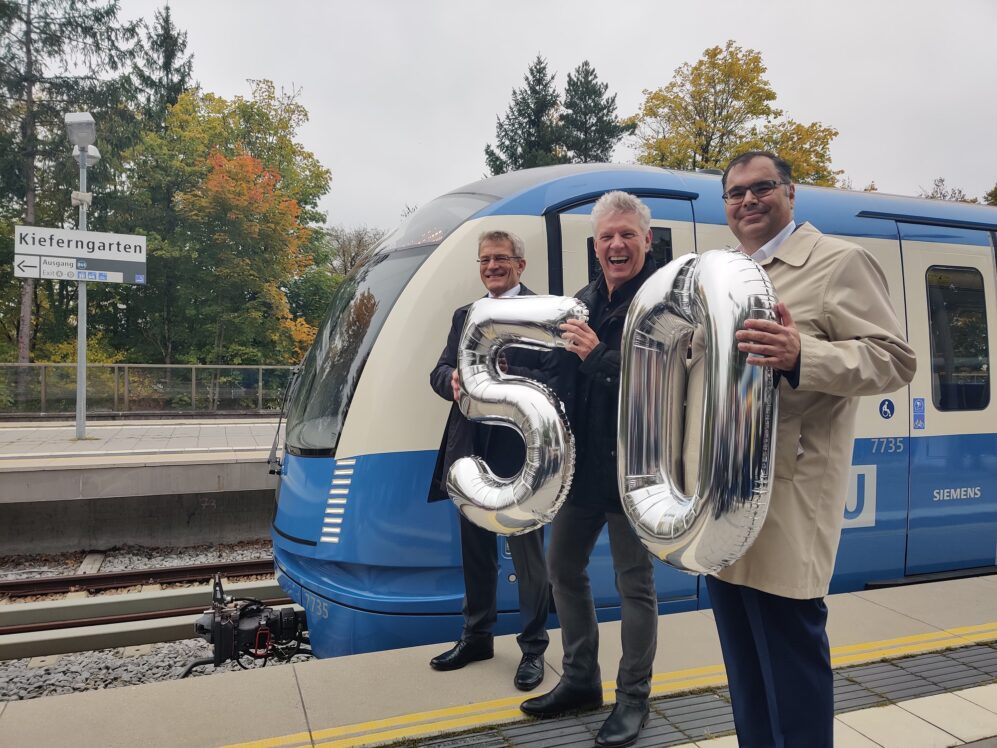 50 Jahre U-Bahn München - C2-Züge im Retrolook 