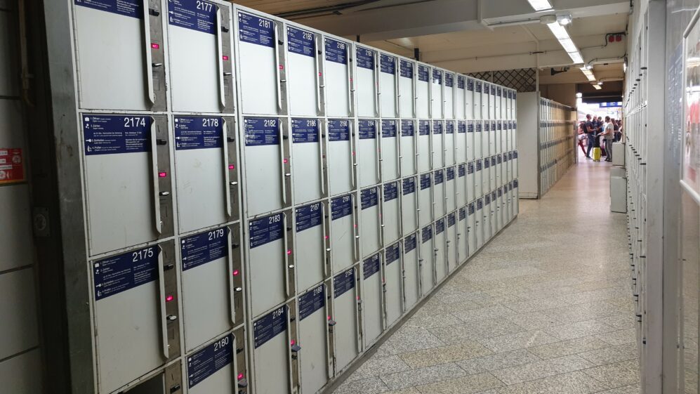 Schließfachanlage im Hauptbahnhof München