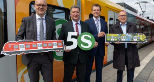 Der Jubiläumszug 50 Jahre S-Bahn München ist jetzt im Netz unterwegs