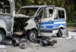 Acht Polizeiautos der Bundespolizei in München in Brand gesetzt
