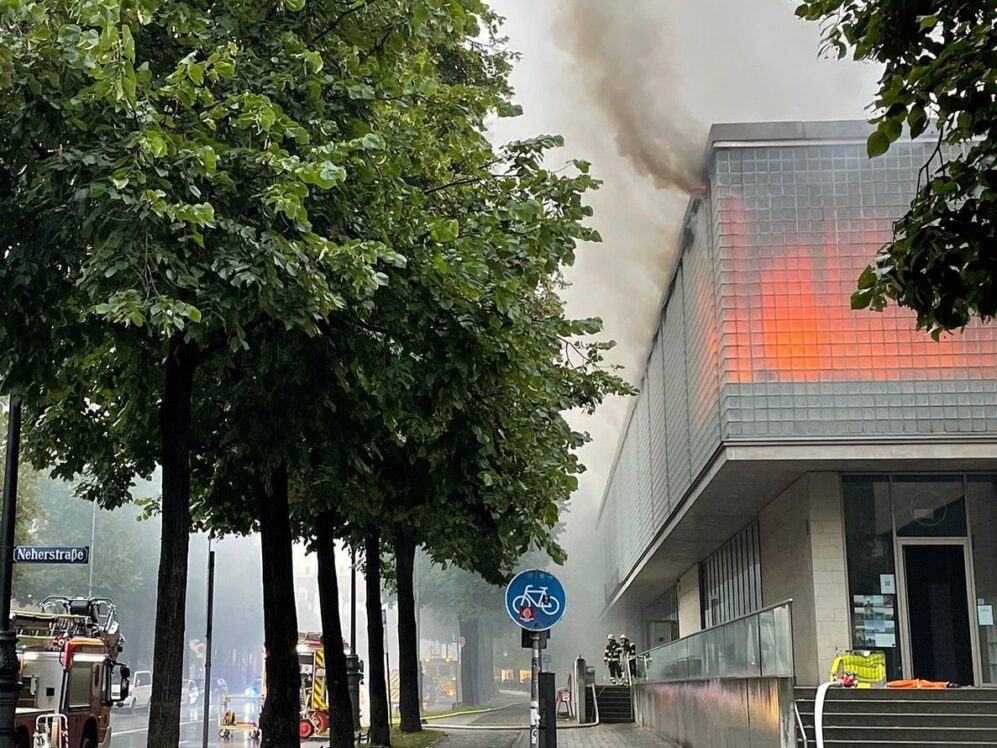 Brand in der Sauna im Prinzregentenstadion