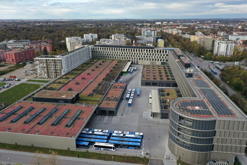 Neuer Betriebshof für E-Busse in München-Moosach Copyright Foto SWEN/MVG